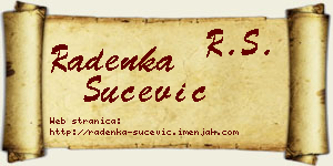 Radenka Šućević vizit kartica